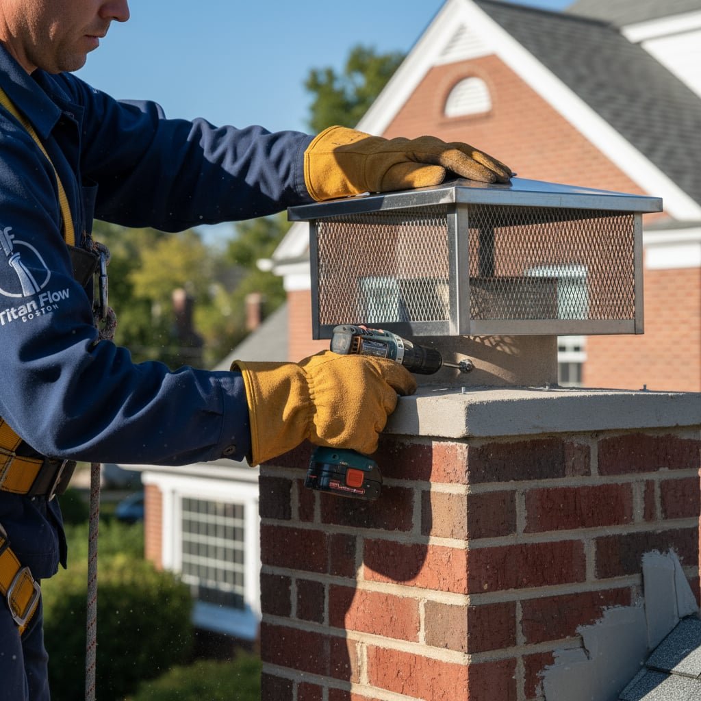 Boston Chimney Cap Installation